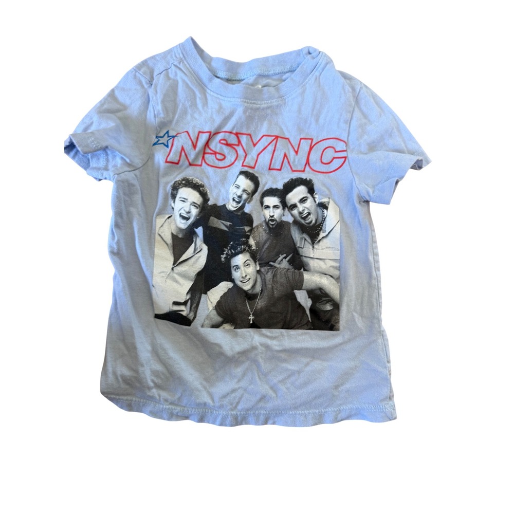 NSYNC Toddler Boy Band Graphic T-Shirt Light Blue 3T Zeeks Inc Bravado